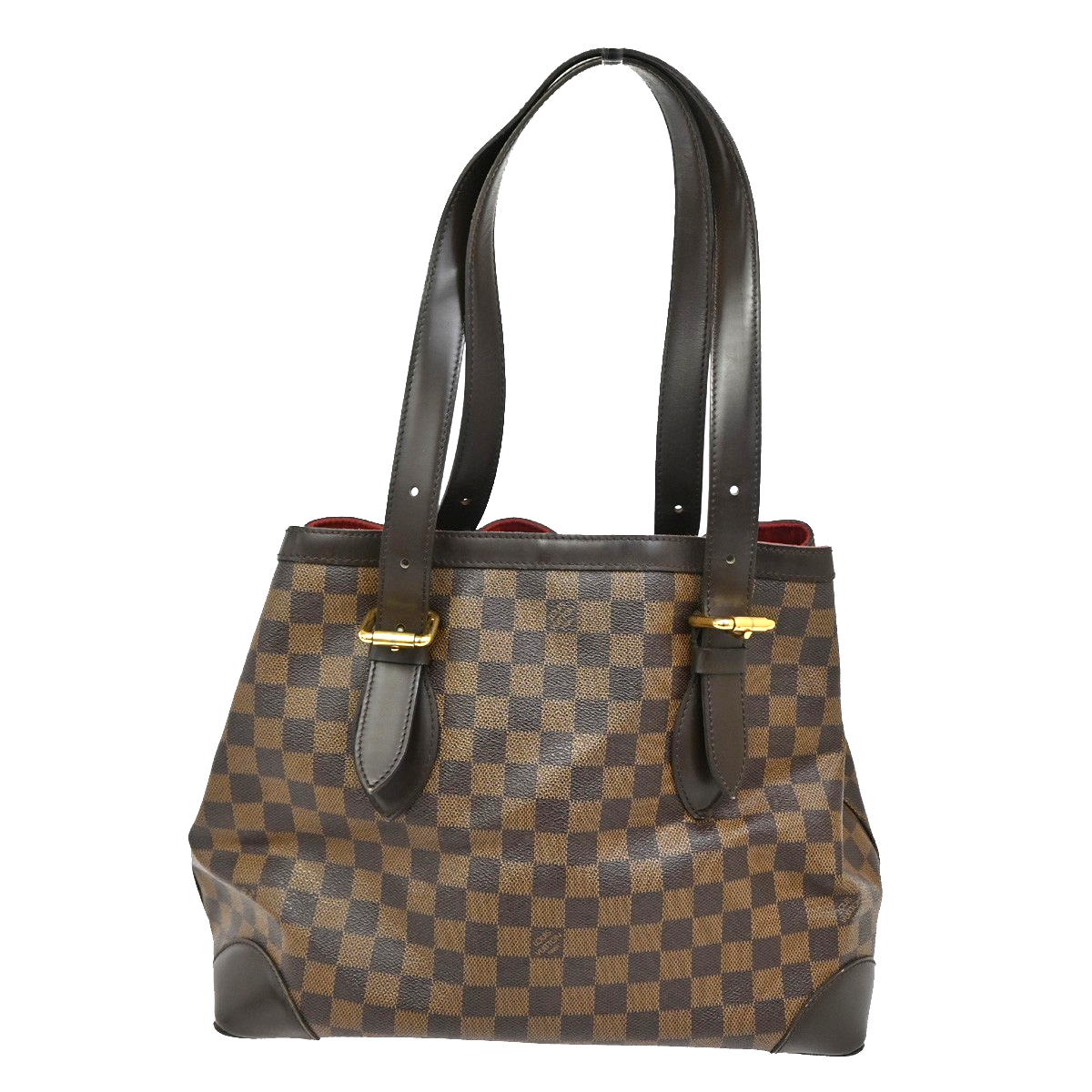LOUIS VUITLOUIS VUITTON Hampstead MM Shoulder Bag Damier Leather N51204 86KB588