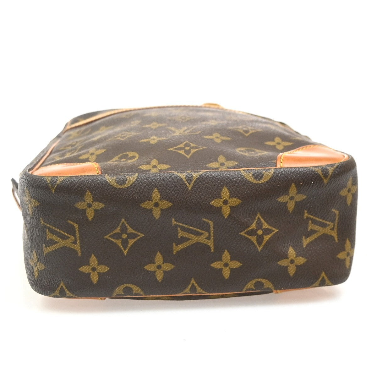 LOUIS VUITTON Logo Danube MM Shoulder Bag Monogram Leather Brown M45264 37KC060