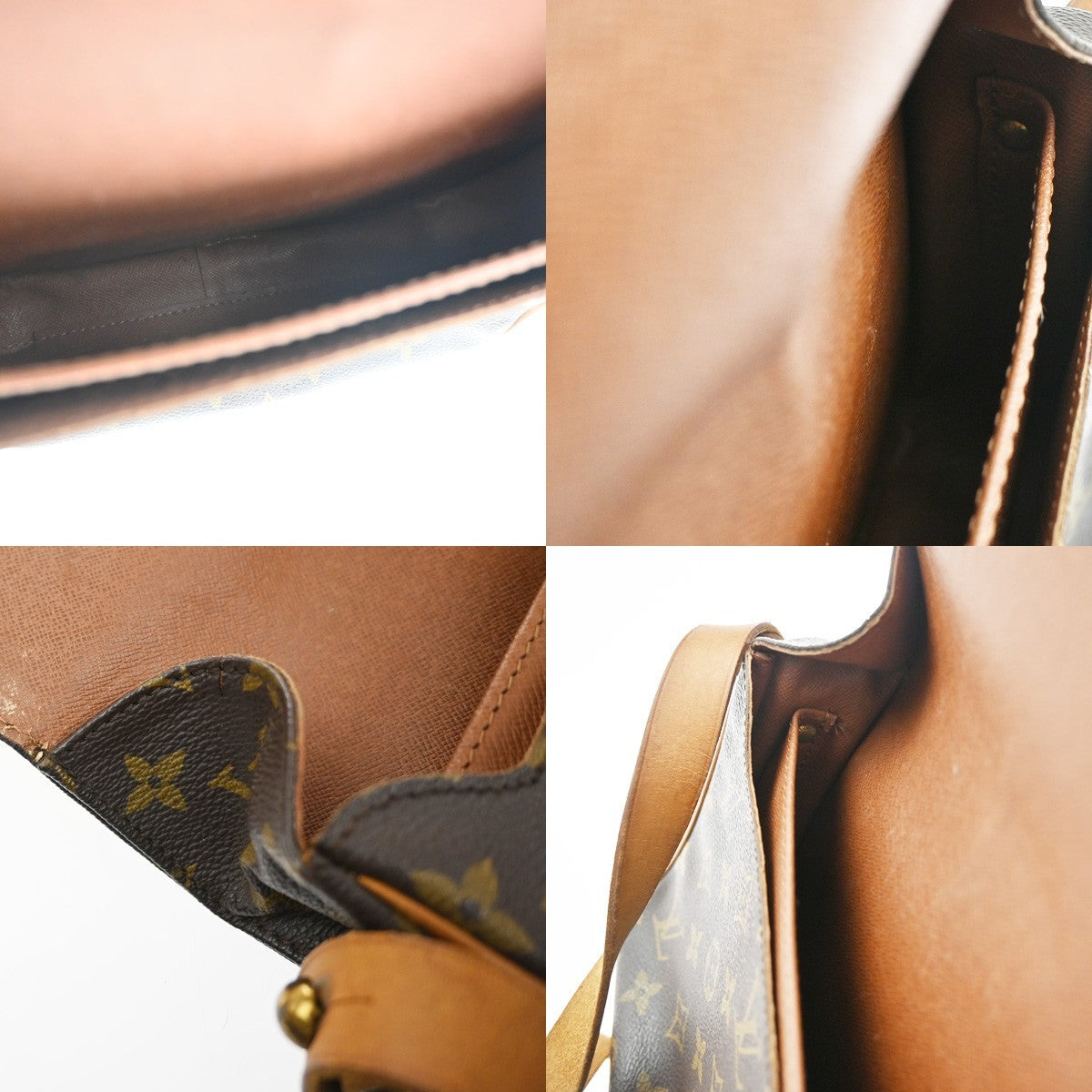 LOUIS VUITTON Cartouchiere MM Shoulder Bag Monogram Leather Brown M51253 62KC516