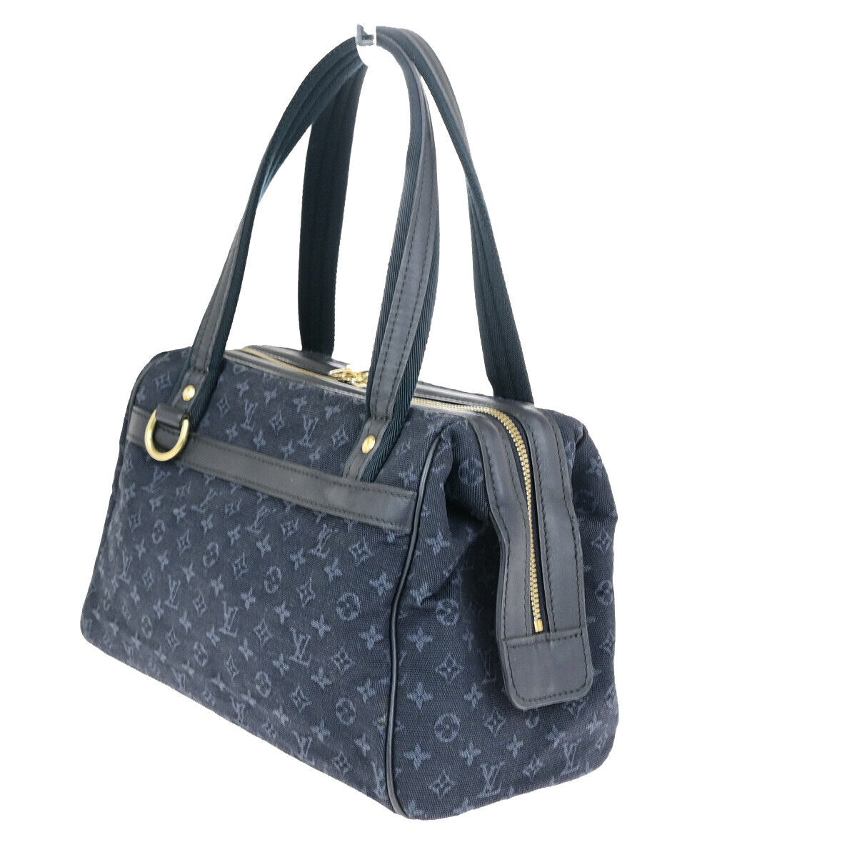LOUIS VUITTON Josephine PM Hand Bag Monogram Mini Canvas Blue M92414 77YG589