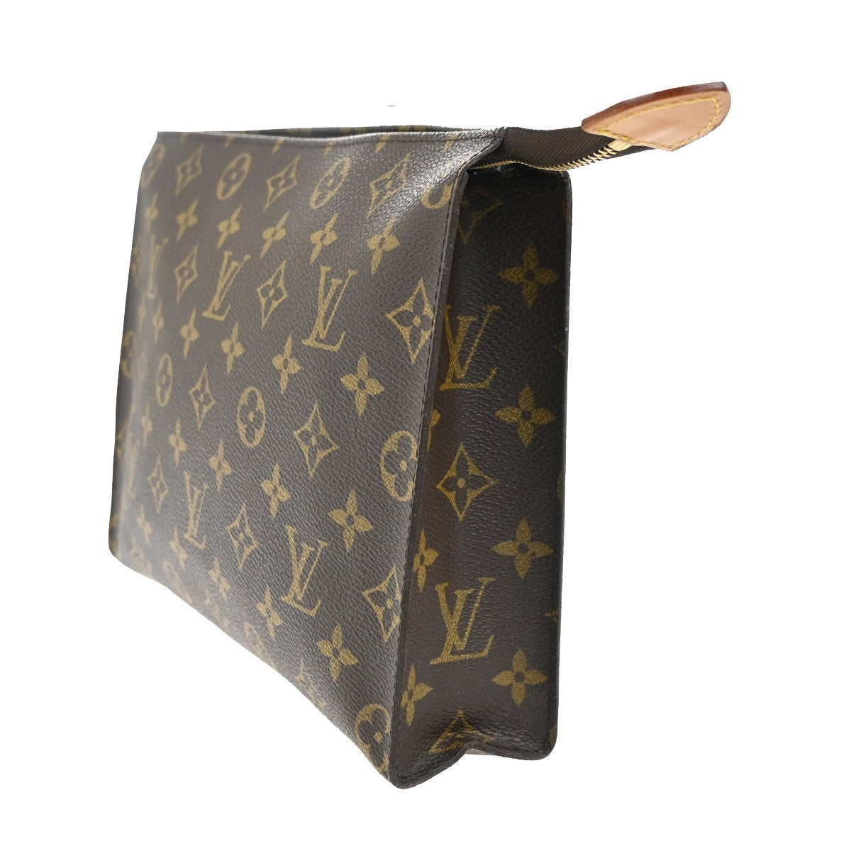 LOUIS VUITTON Poche Toilette 26 Clutch Pouch Bag Monogram Leather M47542 04MA321