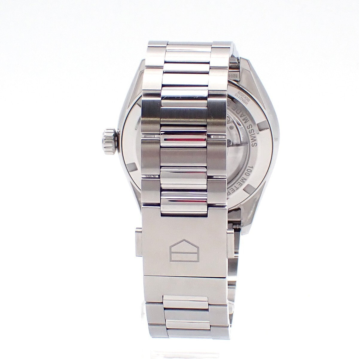TAG HEUER Carrera Calibre 5 Dayte 39mm WBN2110 Watch Black Dial SS 310LC534