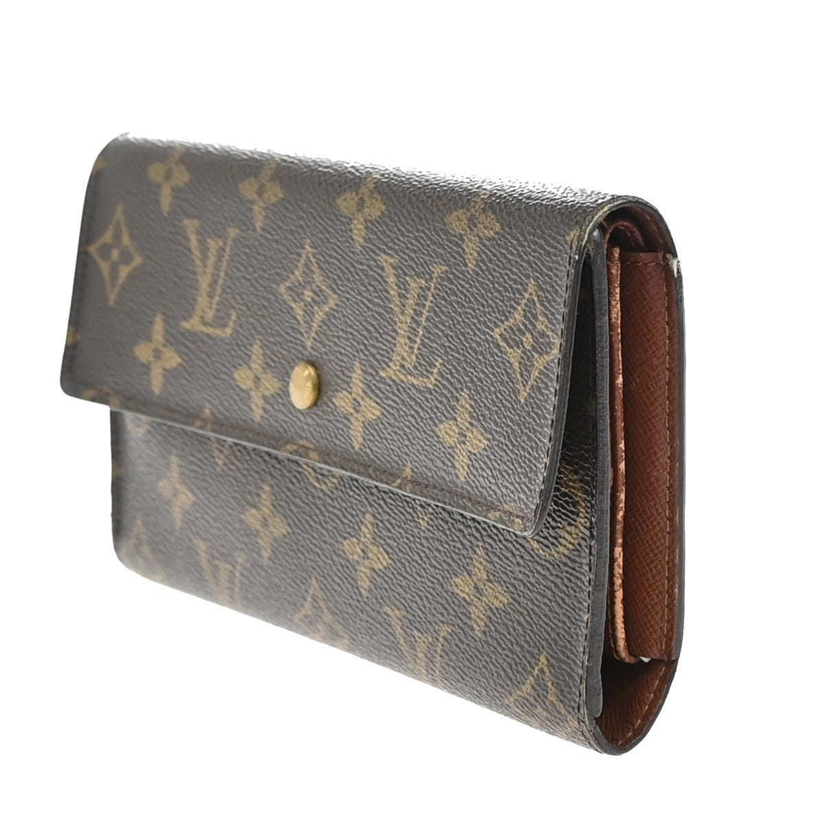 LOUIS VUITTON International Long Trifold Wallet Monogram Brown M61215 60EF787