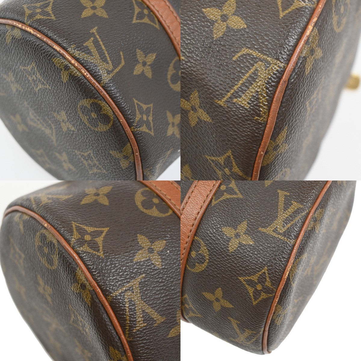 LOUIS VUITTON PAPILLON 26 Hand Bag Monogram Leather Brown France M51366 71ZA302