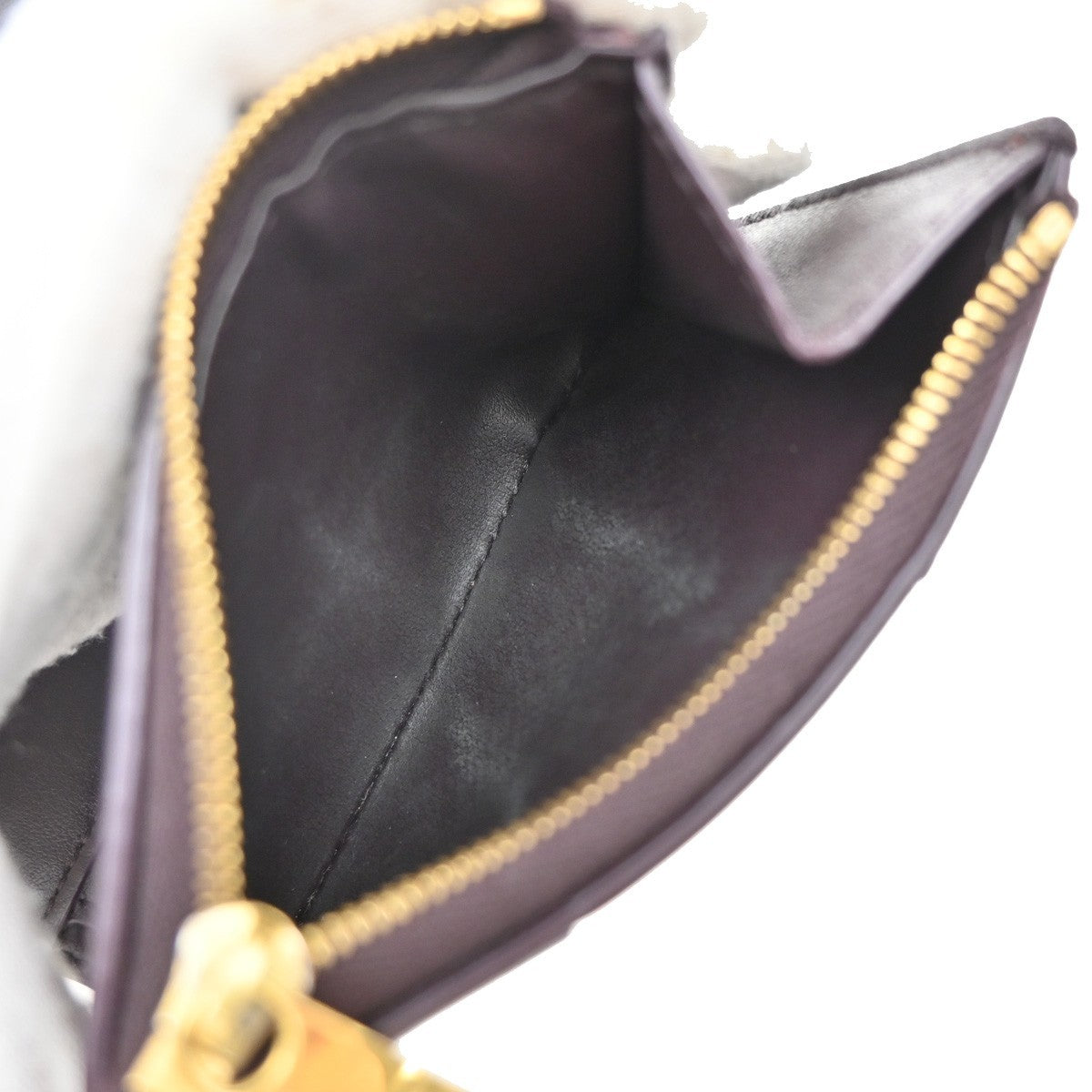 BOTTEGA VENETA Intrecciato Compact Bifold Wallet Leather Purple 39RF754