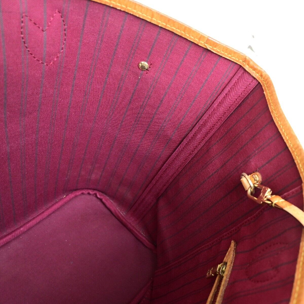 LOUIS VUITTON Neverfull MM Shoulder Tote Bag Monogram Leather BN M40996 607SJ445