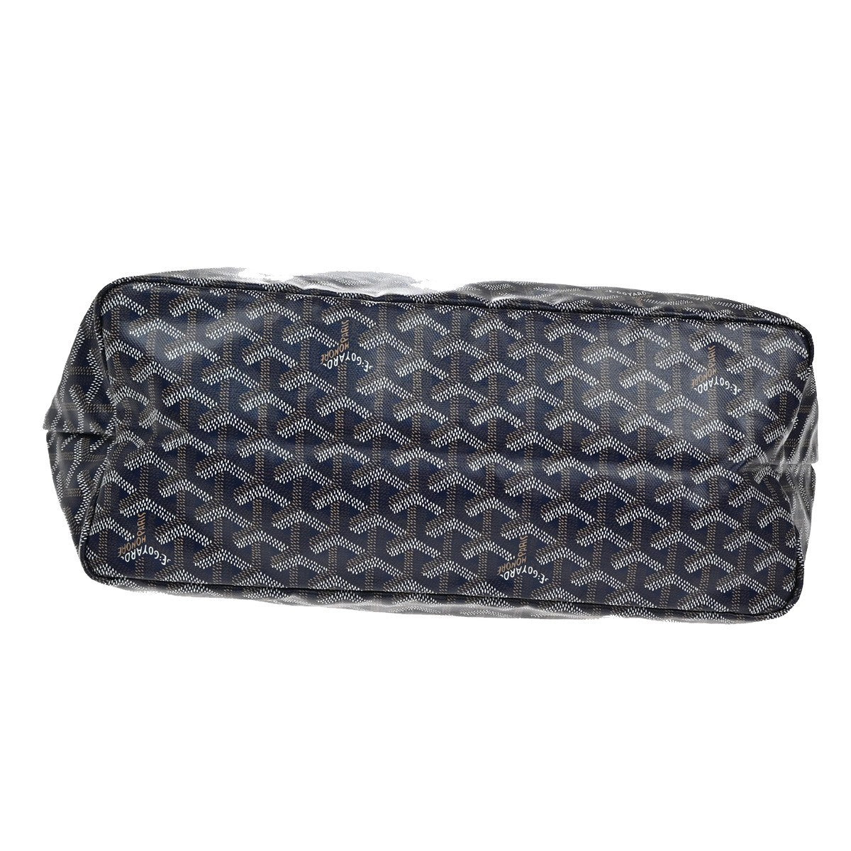 GOYARD Logo Saint Louis Small Shoulder Tote Bag Pouch Canvas Leather BE 357LC557