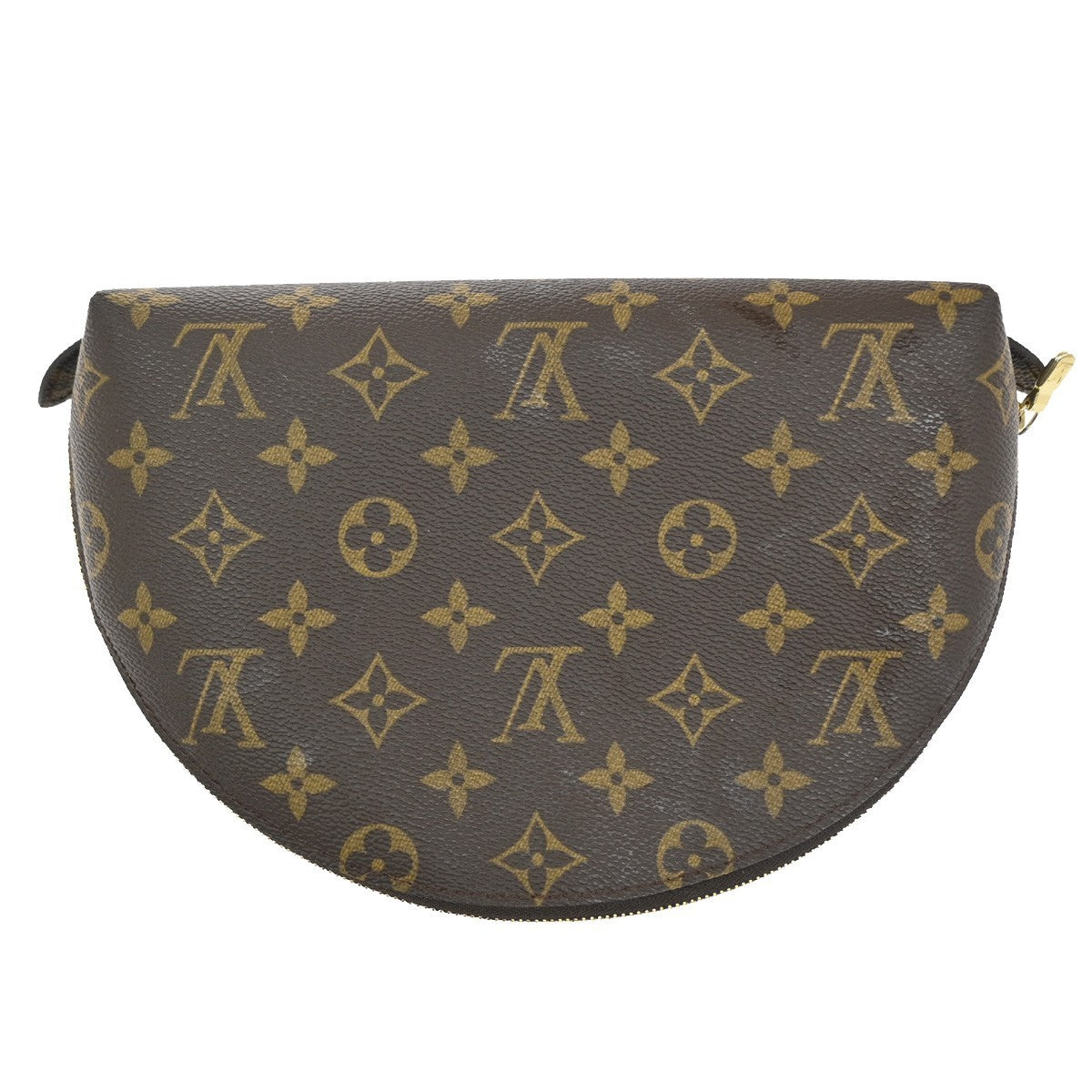 LOUIS VUITTON Trousse Demi Ronde Pouch Monogram Leather Brown M47520 63TA172