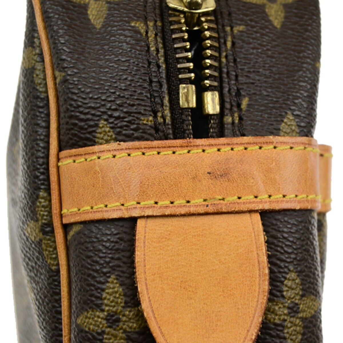LOUIS VUITTON Compiegne 28 Clutch Bag Monogram Leather Brown GHW M51845 62ED985