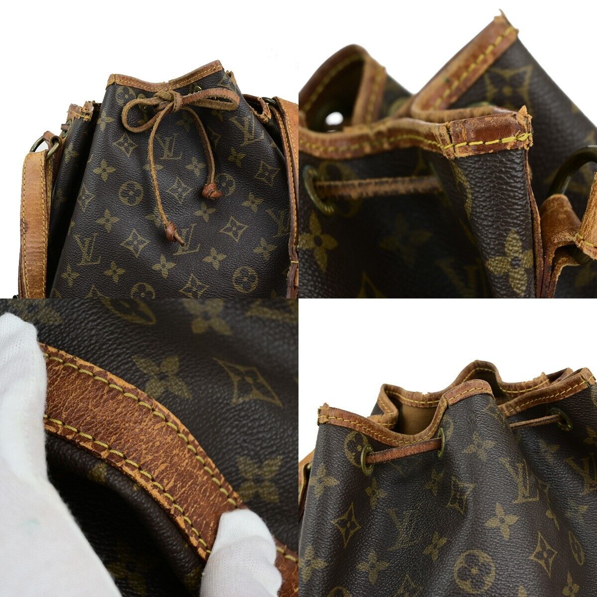 LOUIS VUITTON Noe GM Drawstring Shoulder Bag Monogram Leather BN M42224 04ED362