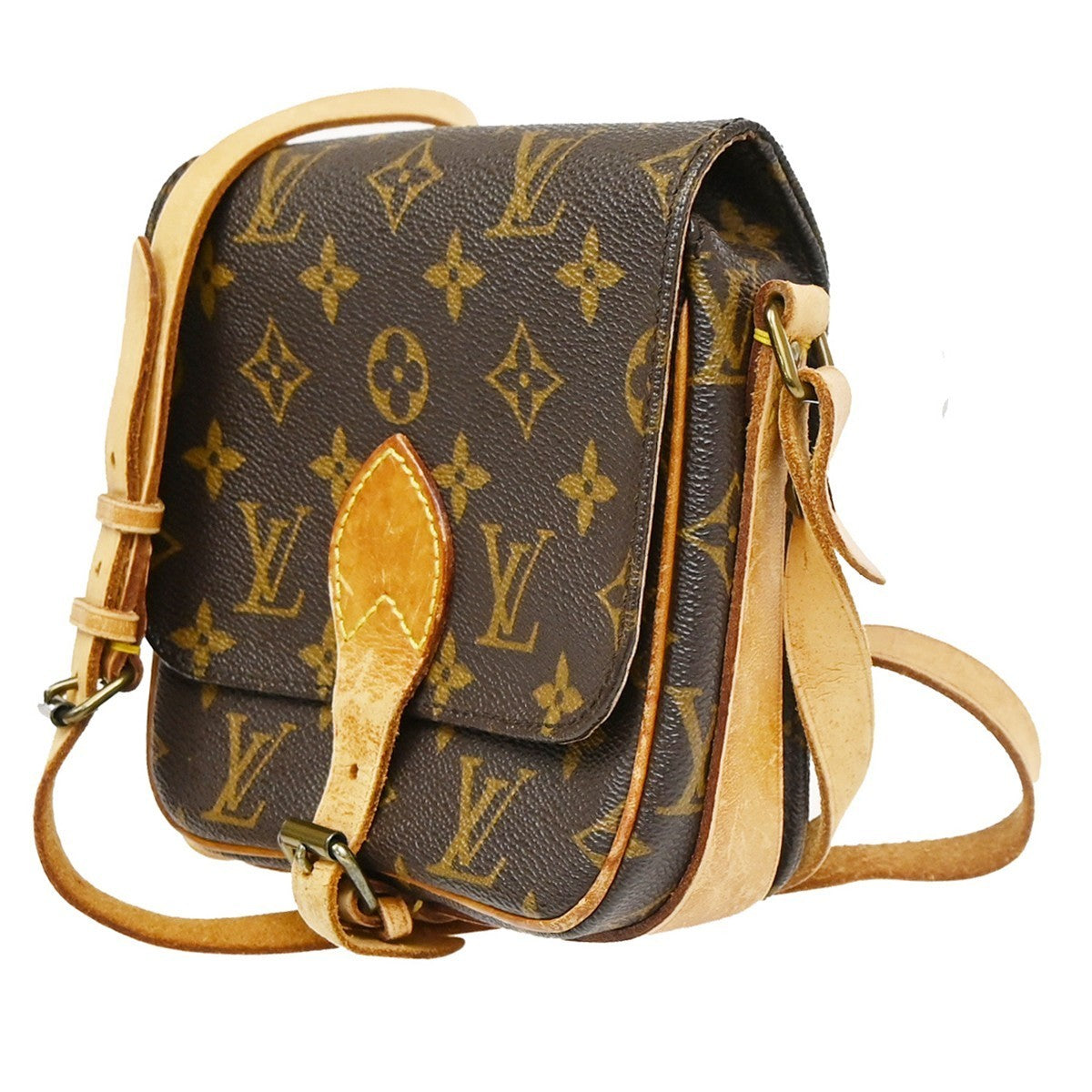 LOUIS VUITTON Mini Cartouchiere Shoulder Bag Monogram Leather BN M51254 31KC151