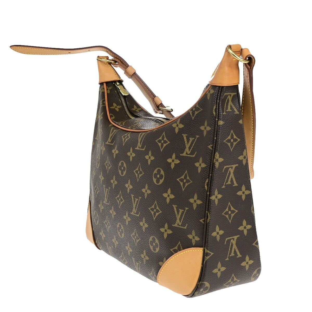 LOUIS VUITTON Boulogne 30 Shoulder Bag Monogram Leather Brown M51265 41EB469