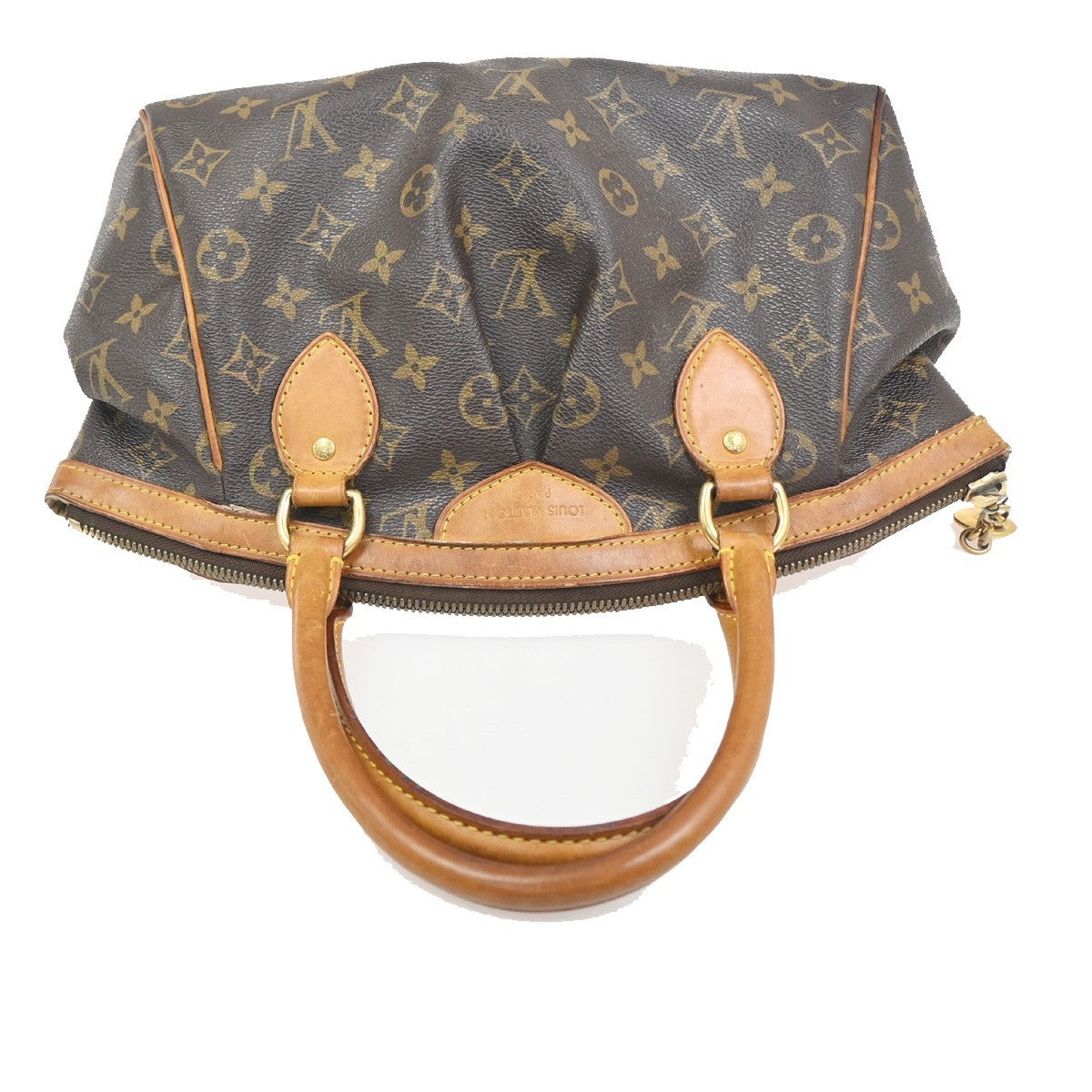 LOUIS VUITTON Tivoli PM Handbag Monogram Leather France Brown M40143 86CA750
