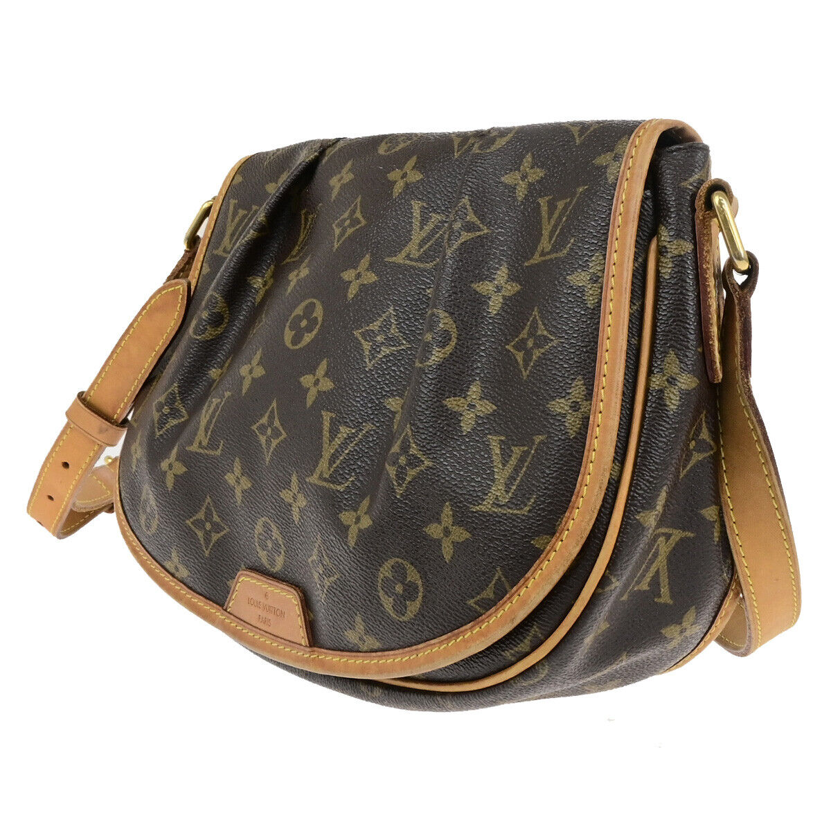 LOUIS VUITTON Menilmontant PM Shoulder Bag Monogram Leather BN M40474 98KA504