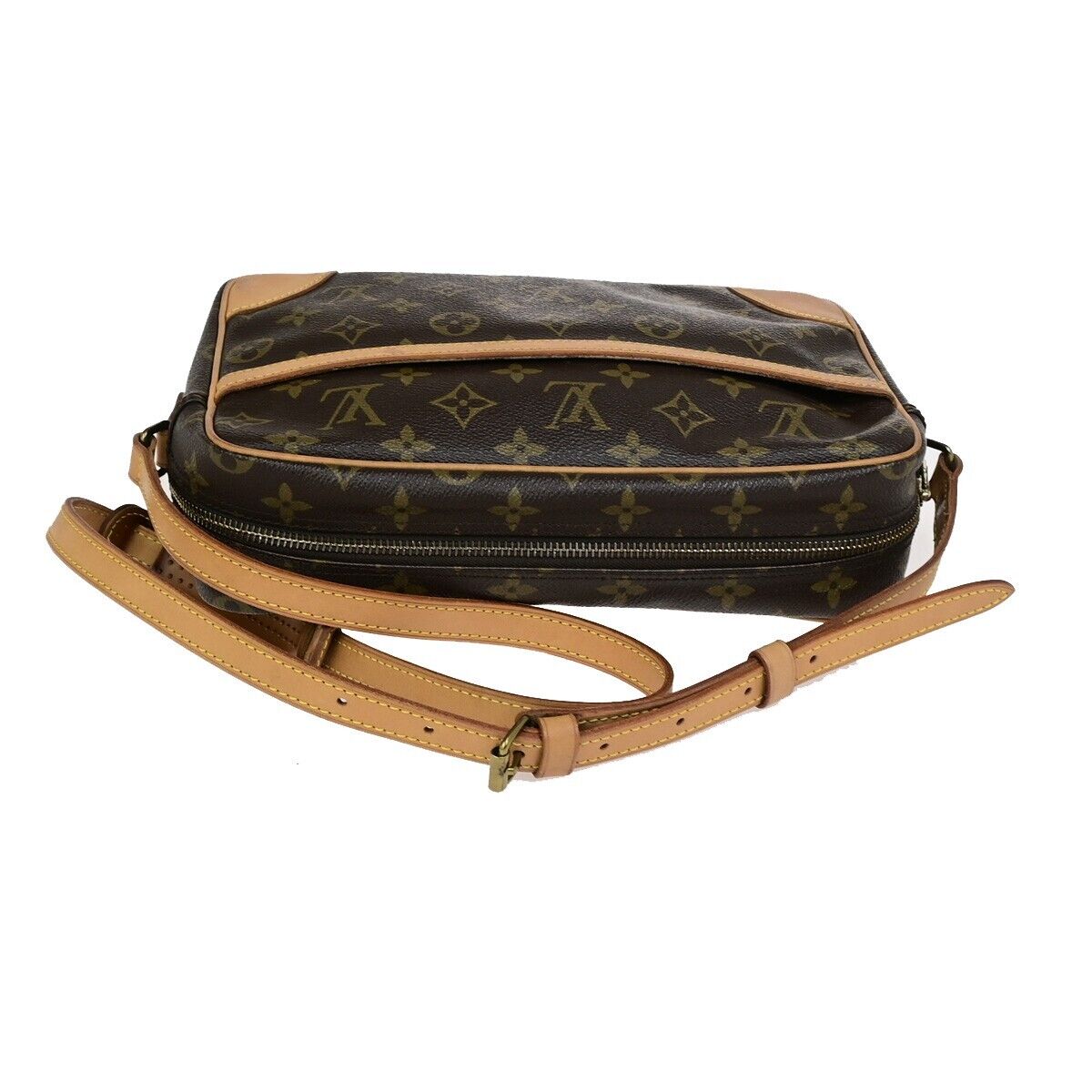 LOUIS VUITTON Trocadero 27 Shoulder Bag Monogram Leather Brown M51274 77ED035