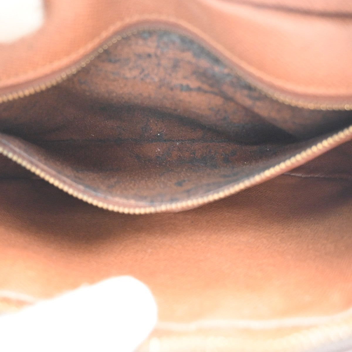 LOUIS VUITTON Jeune Fille MM Shoulder Bag Monogram Leather Brown M51226 39KC732