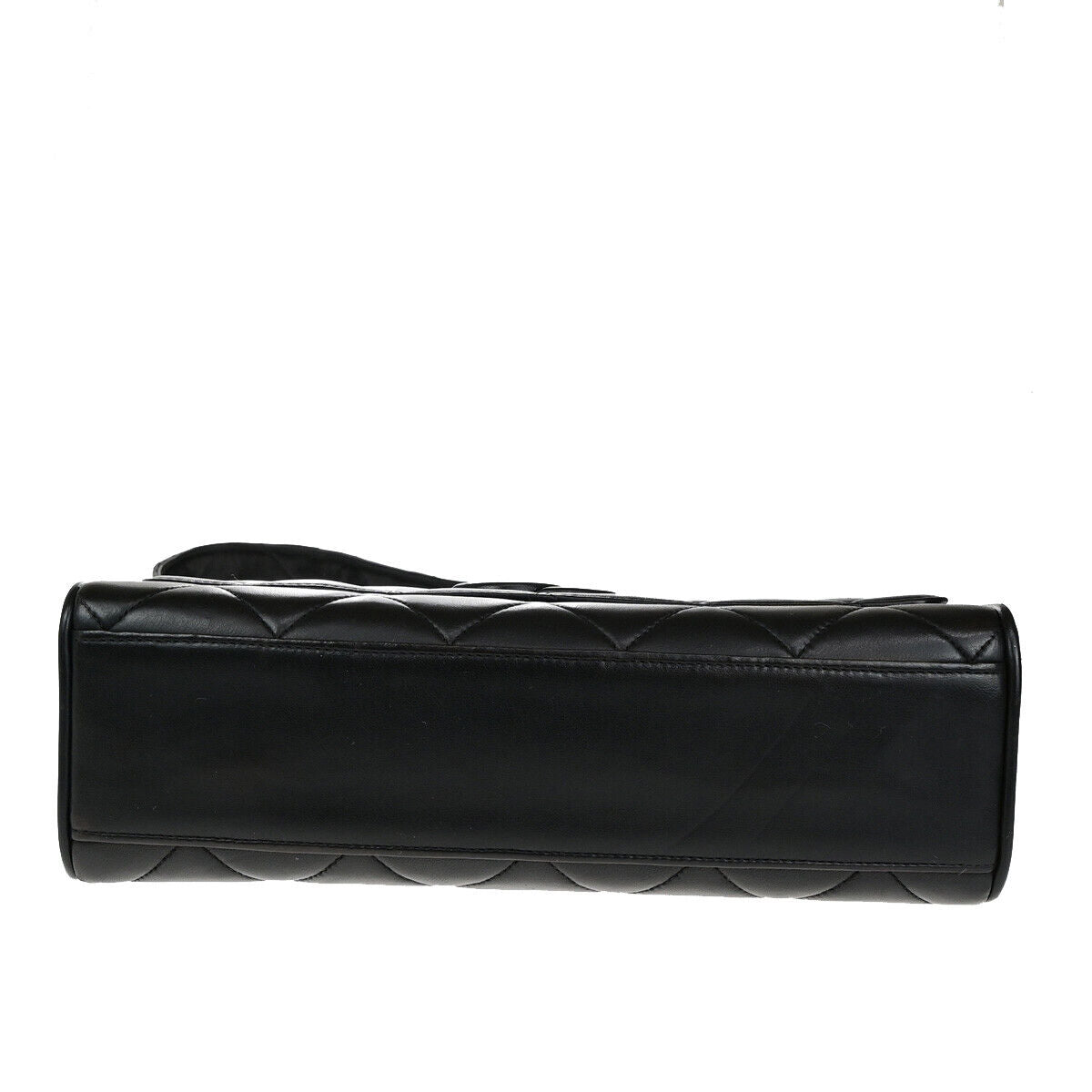 CHANEL CC Logo Matelasse Shoulder Bag Lambskin Leather BK GHW Vintage 321RK697