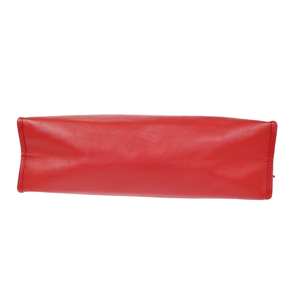 SAINT LAURENT YSL Plate Logo Clutch Bag Red GHW 08TA670