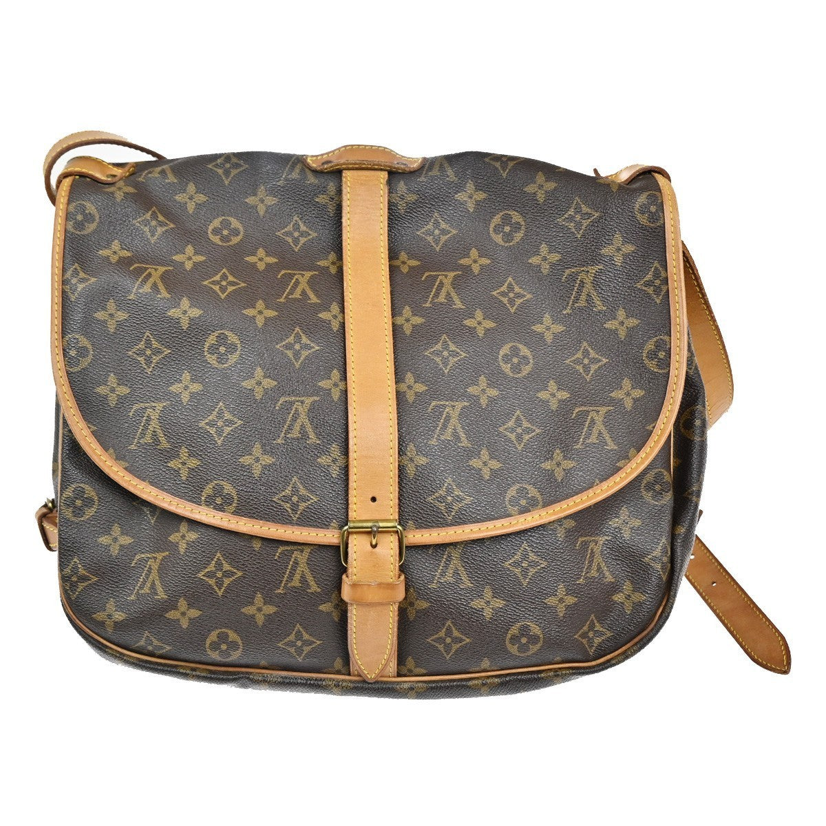 LOUIS VUITTON Saumur 35 Shoulder Bag Monogram Leather BN France M42254 84CA597