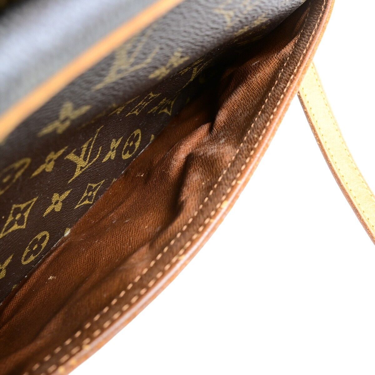 LOUIS VUITTON Trocadero 27 Shoulder Bag Monogram Leather Brown M51274 82ED001