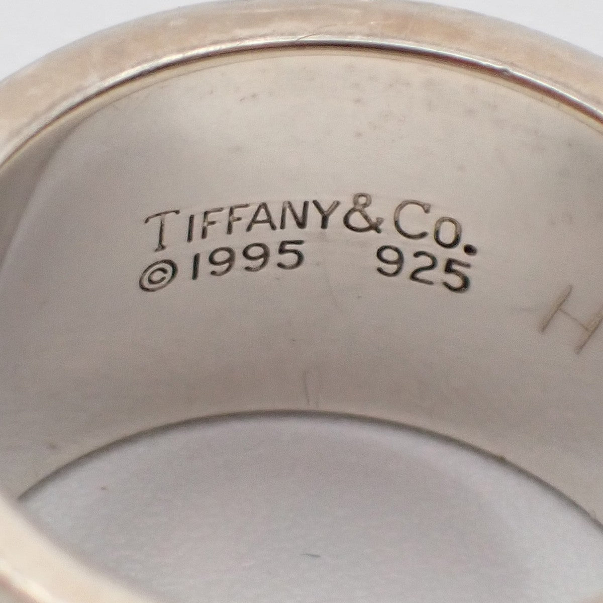 Tiffany & Co. Logo Roman Numerals Atlas Ring US Size 7.5 Silver Ag 925 09KP560