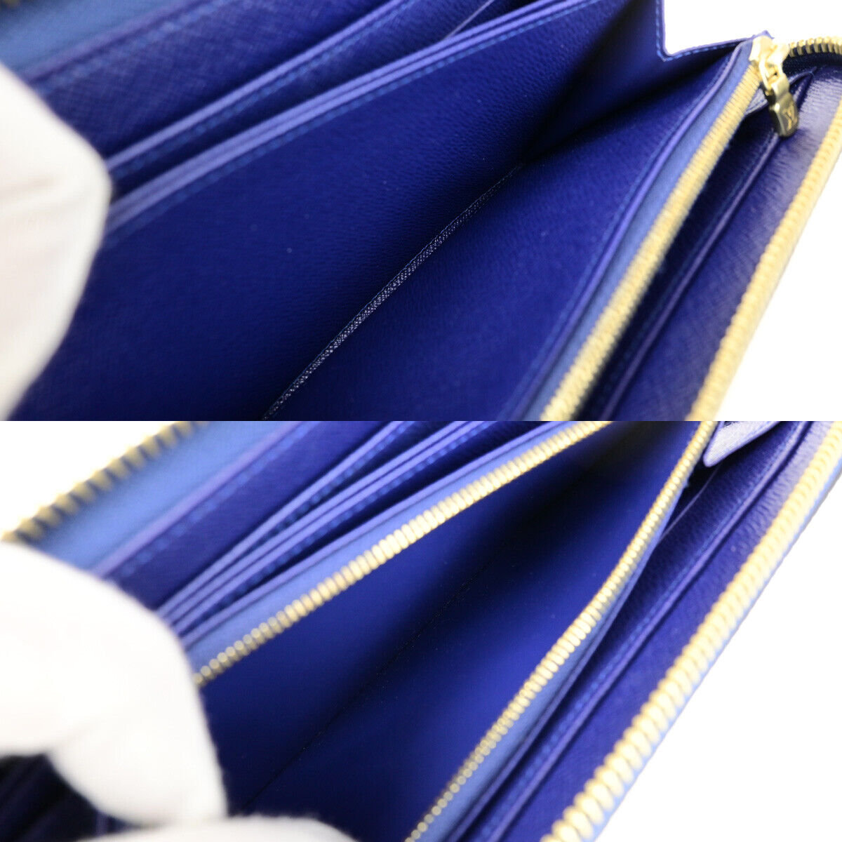 LOUIS VUITTON owl Night Bird Long Zippy Wallet Epi Leather Iris M42558 16RF193