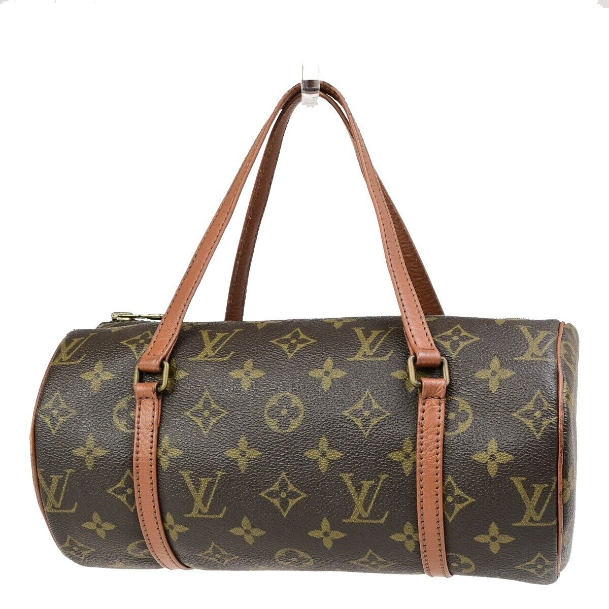 LOUIS VUITTON PAPILLON 26 Hand Bag Monogram Leather Brown France M51366 34ED046