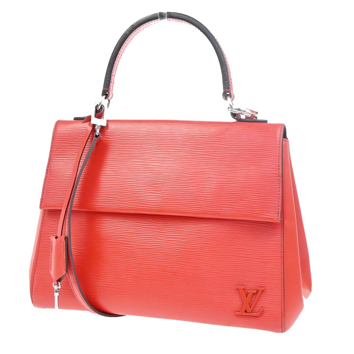 LOUIS VUITTON Cluny MM 2Way Shoulder Hand Bag Epi Leather Red SHW M41333 25ZA365