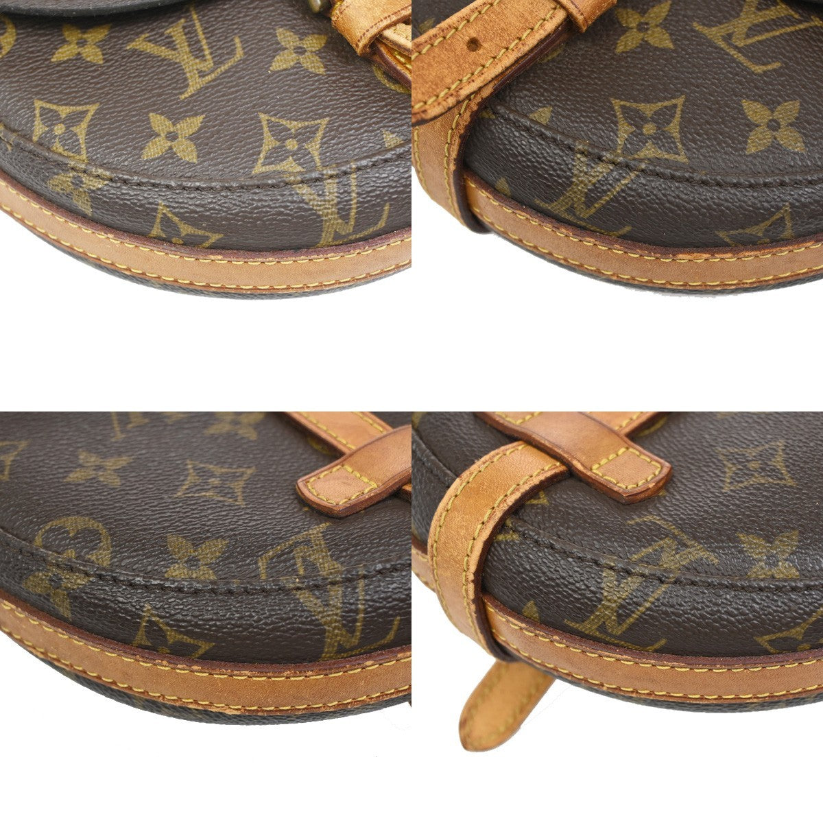 LOUIS VUITTON Chantilly PM Shoulder Bag Monogram Leather Brown M51234 65ZA166