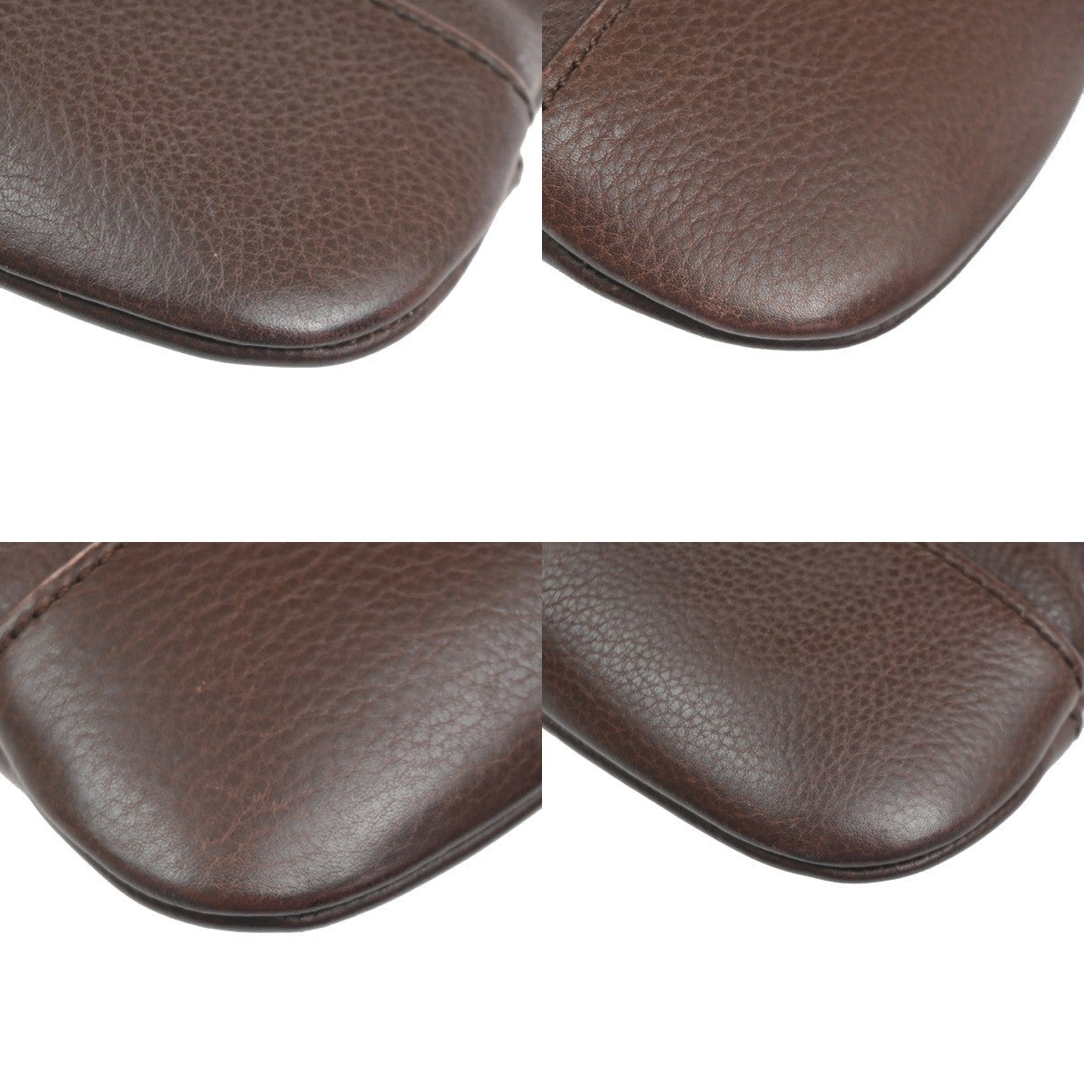 LOEWE Logo Anagram Crossbody Shoulder Bag Leather Brown SHW Spain 34KC933