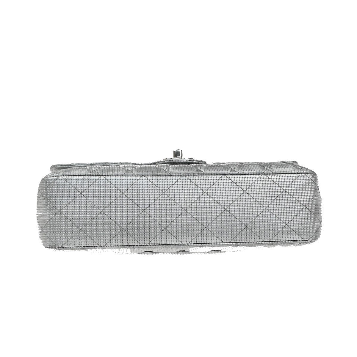 CHANEL CC Matelasse 25 Double Flap Chain Shoulder Bag Pixel Leather SR 125RQ055