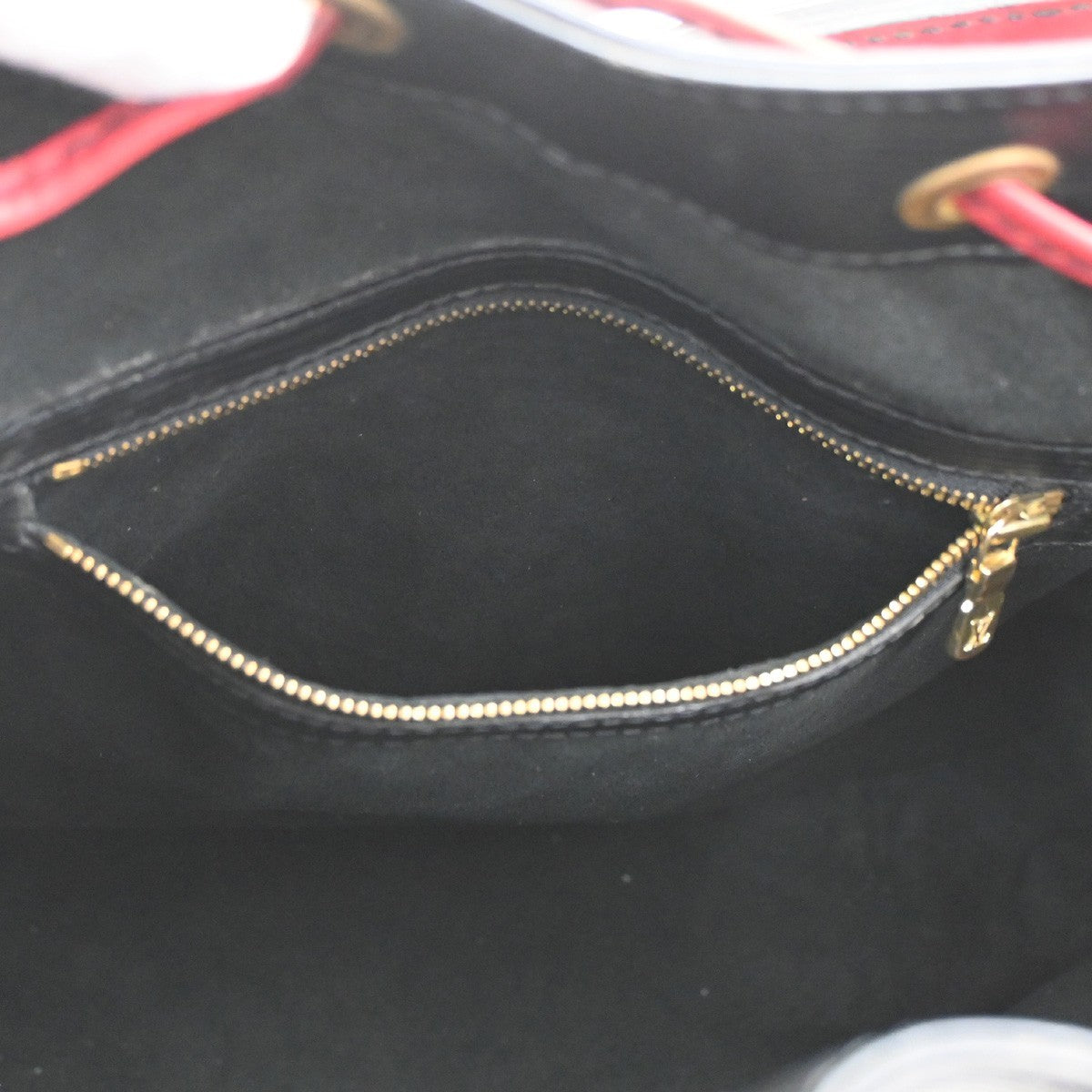 LOUIS VUITTON Noe GM Bicolor Shoulder Bag Epi Leather Black Red  M44017 32KB811