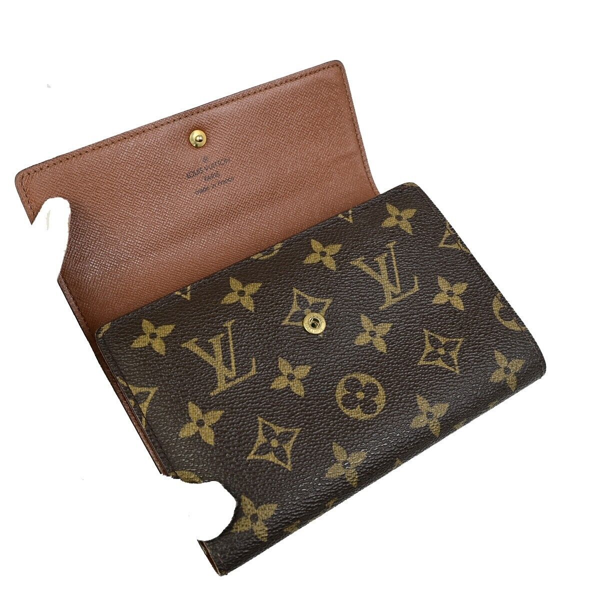 LOUIS VUITTON Porte Tresor Etui Papier Trifold Wallet Monogram BN M61202 01ED218