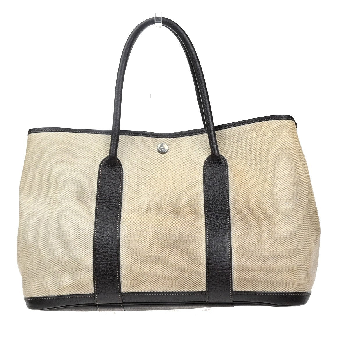 HERMES Garden Party PM Tote Hand Bag Toile H Canvas Leather BE BN France 12RQ033