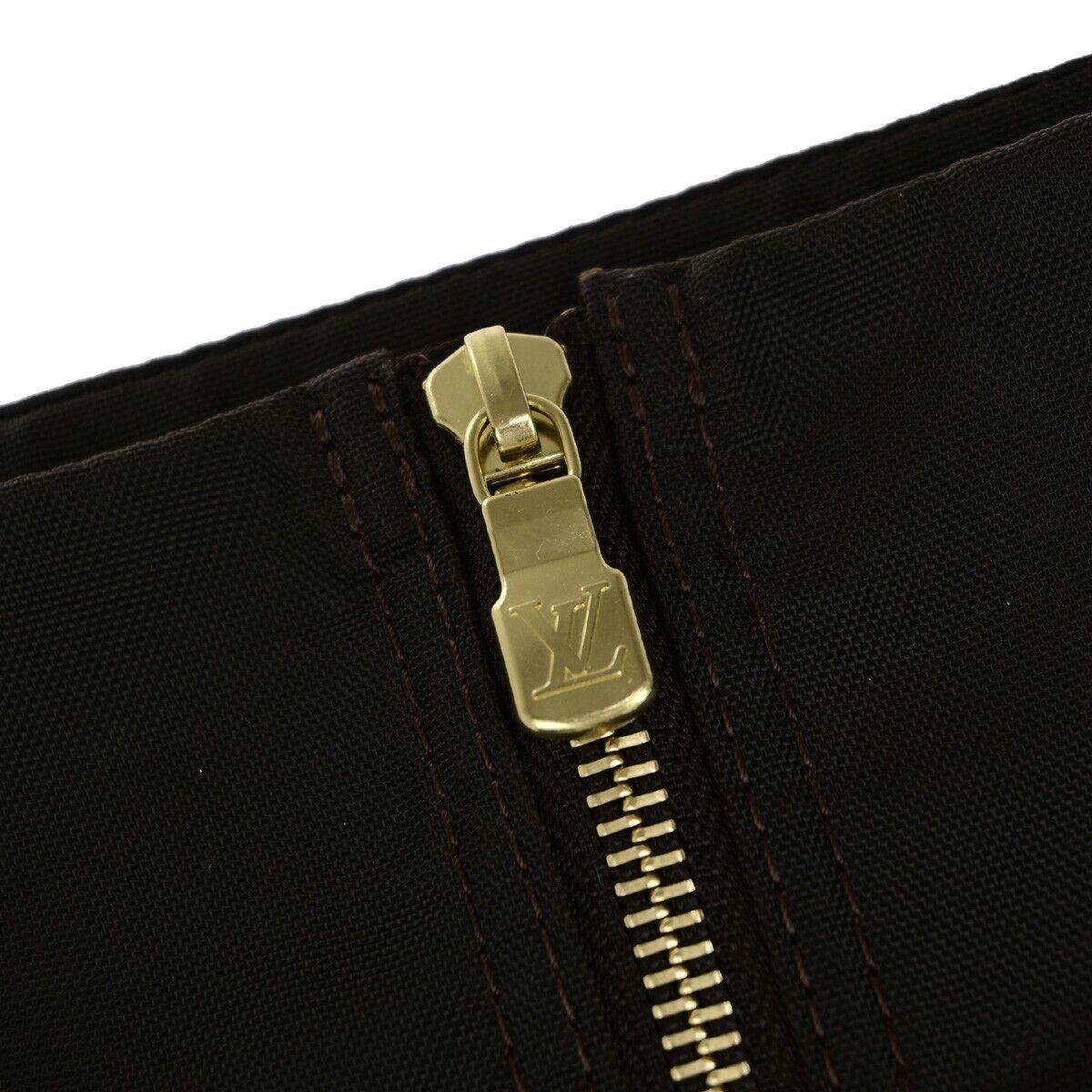 LOUIS VUITTON Garment Case Suite Clothes Cover Canvas Brown Gold-Plated 66EC550