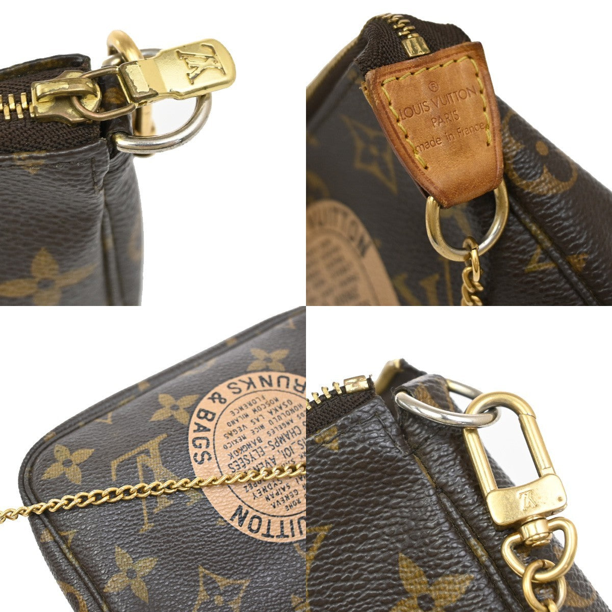 LOUIS VUITTON T&B Mini Pochette Accessoires Hand Bag Monogram BN M60153 88EF895