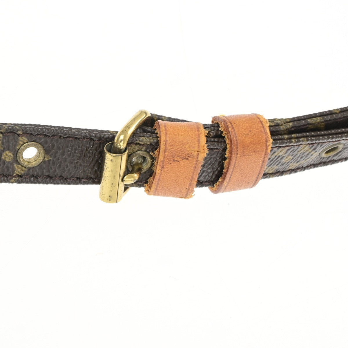 LOUIS VUITTON Danube Shoulder Bag Monogram Leather Brown France M45266 87KD193
