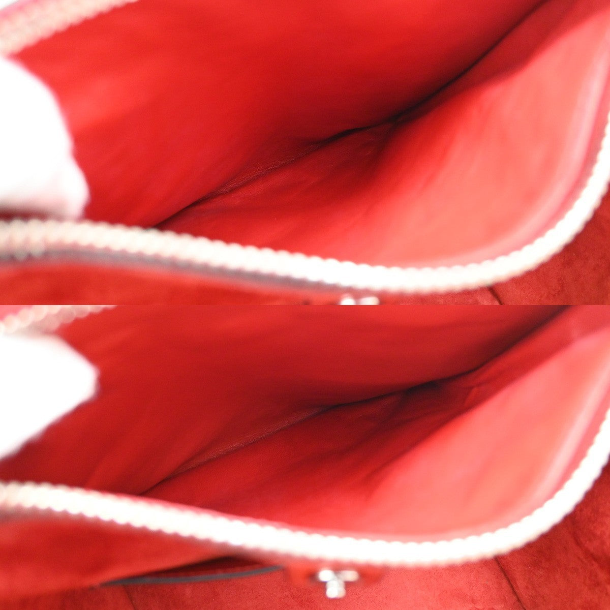 PRADA Logo 2Way Shoulder Hand Bag Leather Red SHW Italy 12KD181
