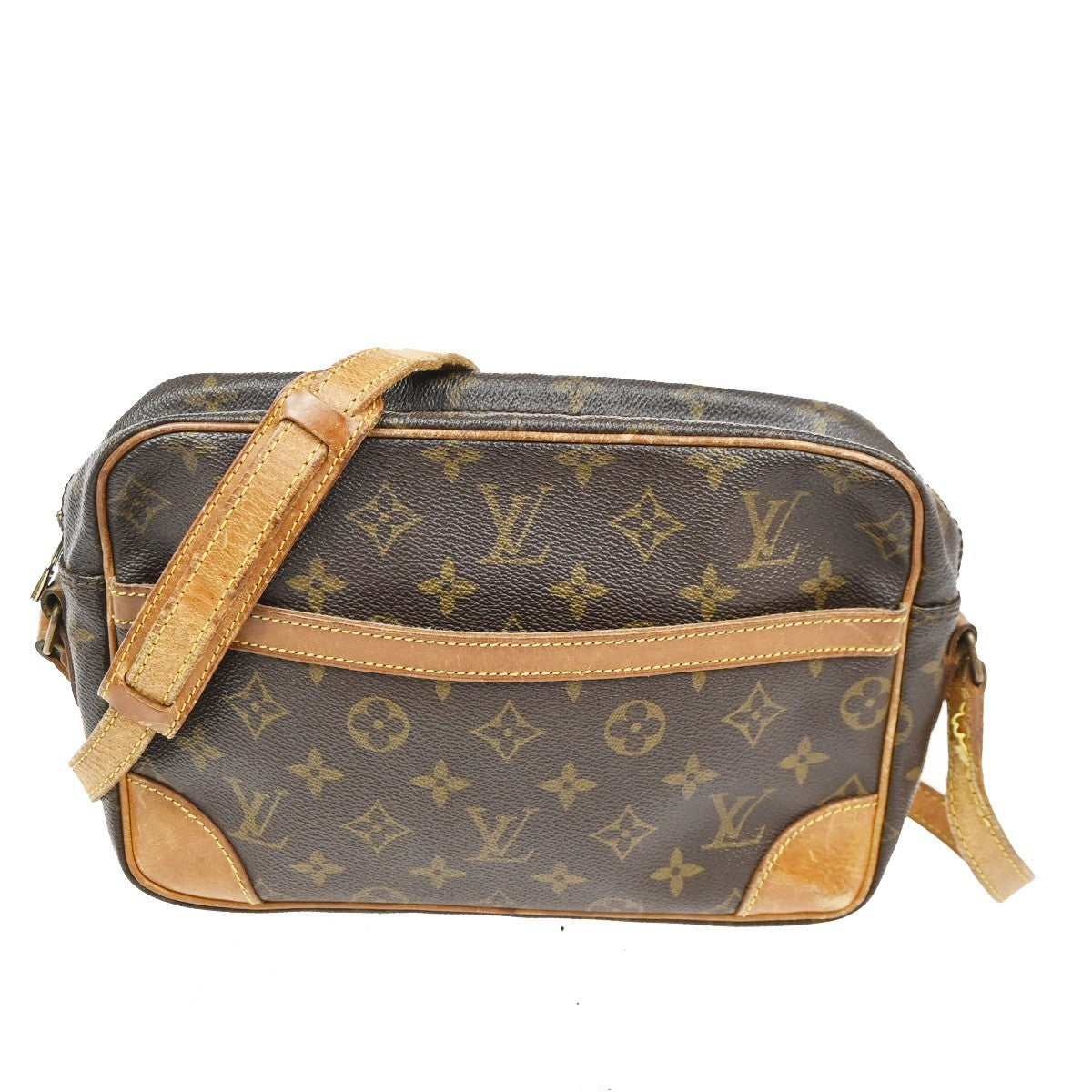 LOUIS VUITTON Trocadero 27 Shoulder Bag Monogram Leather Brown M51274 65TA533