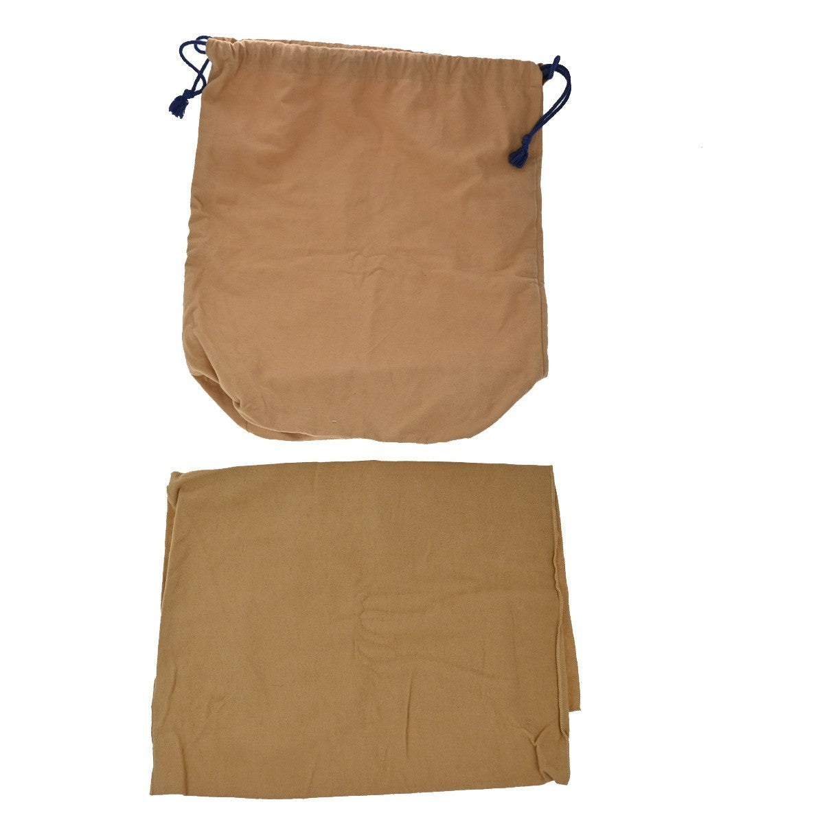 LOUIS VUITTON Logo 10 Set Dust Bag Drawstring Canvas Cotton Beige Brown 01KP237