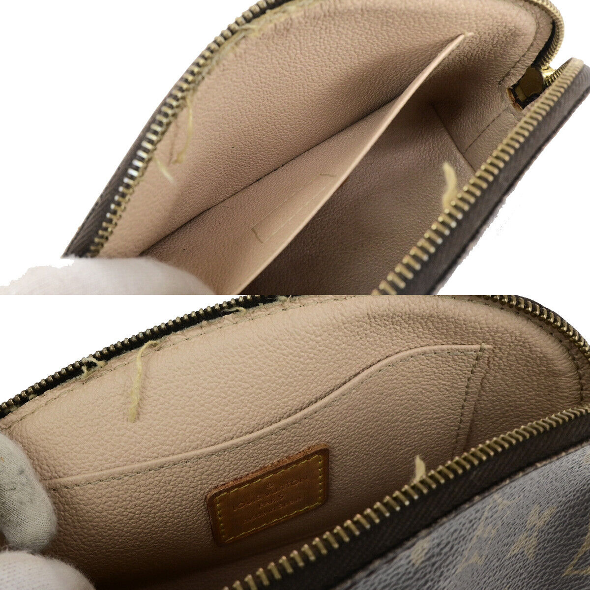 LOUIS VUITTON Pochette Cosmetic Pouch Bag Monogram Leather BN M47515 05YG683