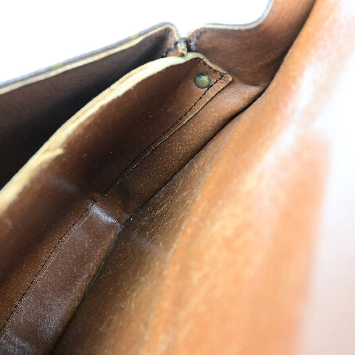 LOUIS VUITTON Cartouchiere GM Shoulder Bag Monogram Leather Brown M51252 60EE004
