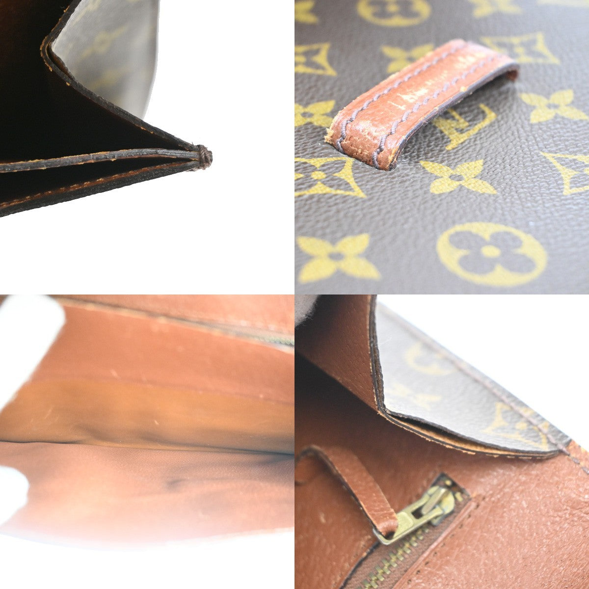LOUIS VUITTON Poche Ministre Clutch Hand Bag Monogram Leather BN M53445 04MA468