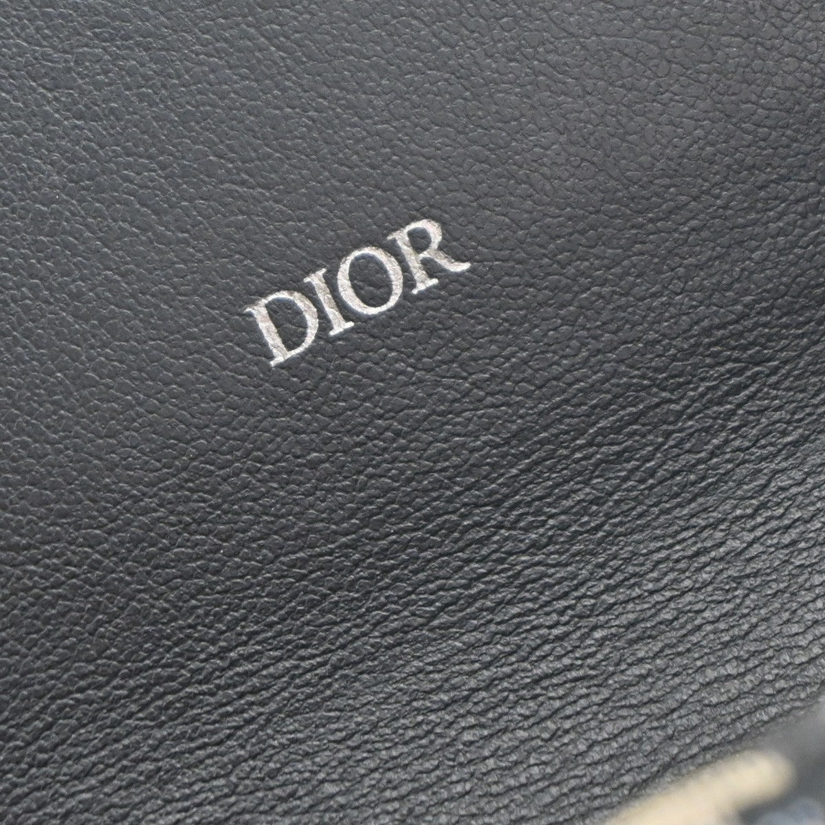 CHRISTIAN DIOR Logo Trotter Oblique Long Wallet Jacquard Leather Blue 81EG317
