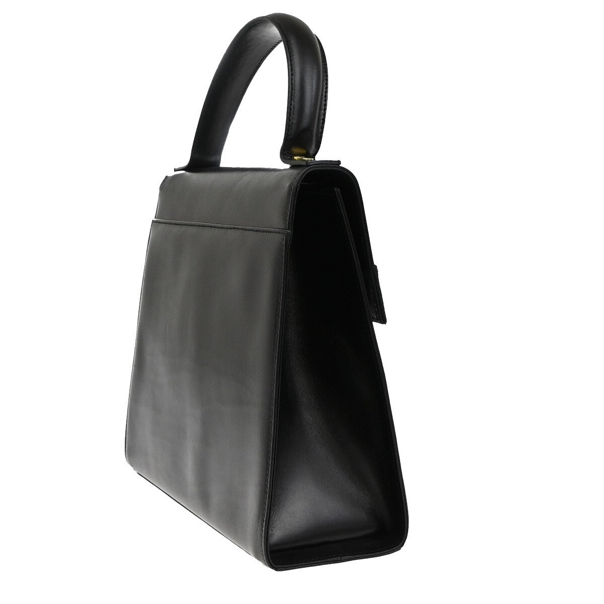 SALVATORE FERRAGAMO Vara 2Way Shoulder Hand Bag Leather Black GHW Italy 39FB617