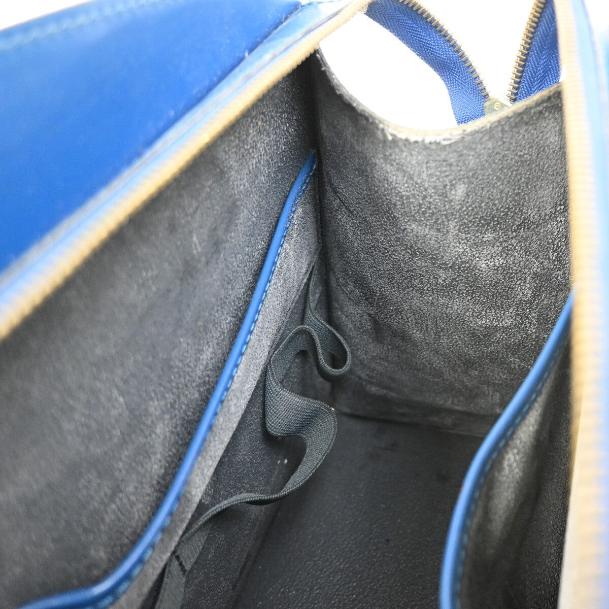 LOUIS VUITTON LV Logo Riviera Hand Bag Epi Leather Blue France M48185 67EE771