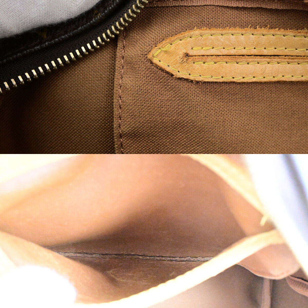 LOUIS VUITTON Montorgueil PM Shoulder Bag Monogram Leather Brown M95565 85SJ491