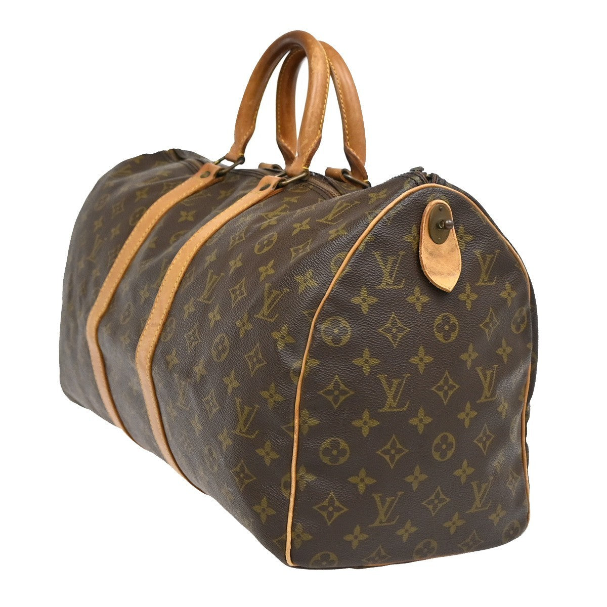 LOUIS VUITTON Keepall 45 Travel Hand Bag Monogram Leather Brown M41428 62AA092