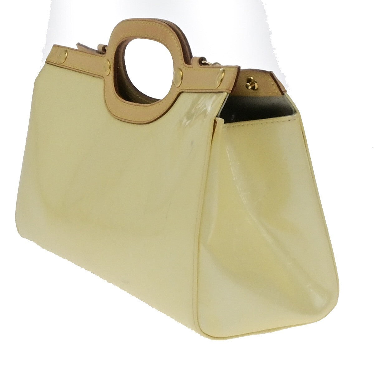 LOUIS VUITTON Roxbury Drive 2Way Hand Bag Monogram Vernis Perle M91374 81FB536