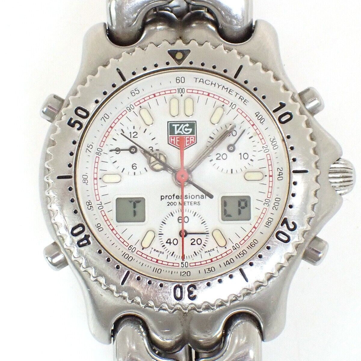 TAG HEUER Logo SEL Wrist watch CG1111-0 Quartz Stainless Steel Silver 71LC518